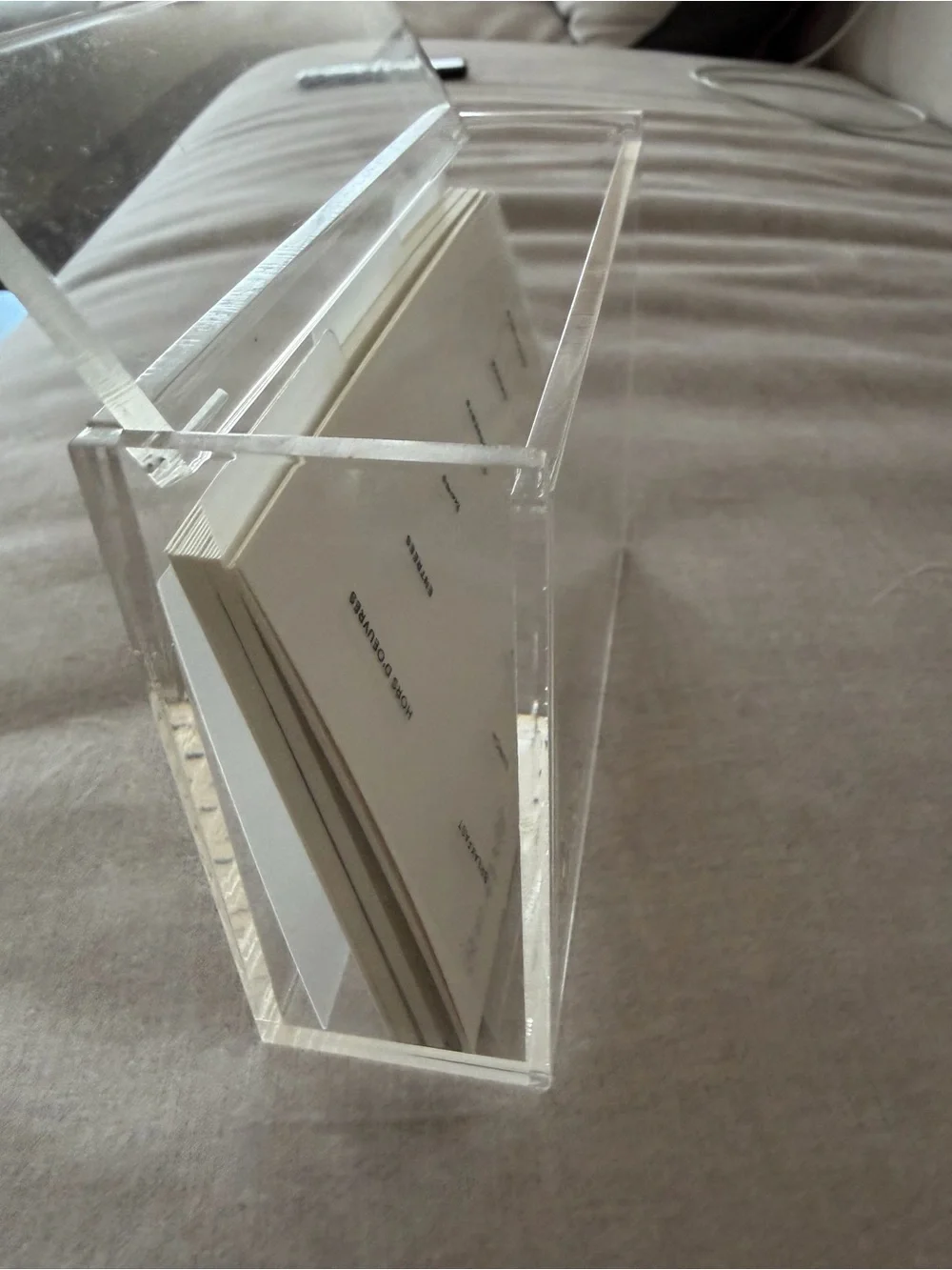 Cloth & Paper Clear Acrylic Recipe/Card Organizer - Bon Appétit Design